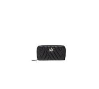 Armani Exchange Wallet Zip Around, Portefeuille bi-Pliable Femme, 20, Taille Unique
