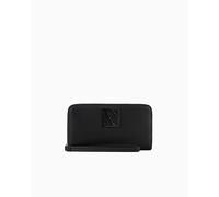 Armani Exchange Wallet Zip Around, Portefeuille bi-Pliable Femme, 20, Taille Unique