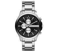 Armani Exchange Watch For Men, Quartz Chronograph movement and 46mm Case Size with Stainless steel strap