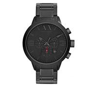 Armani Exchange Montre pour Homme, Mouvement Chronographe à Quartz, Boîtier en Acier Inoxydable Noir de 49 mm avec Bracelet en Acier Inoxydable, AX1277
