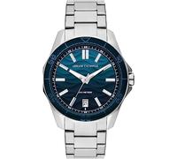 Armani Exchange Watch for Men, Quartz Three Hand Date Movement and 44mm Case Size with Stainless Steel Or Silicone Strap