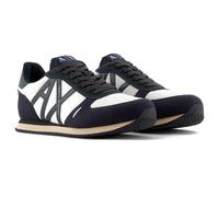 Armani Exchange Homme Retro Rio Trainer Sneakers Basket, Bleu Marine foncé, 45 EU