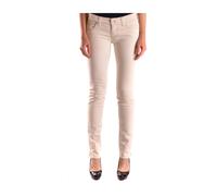 Armani Jeans - Jean Beige à Fermeture Éclair et Bouton - Femme - Jeans - Beige - Taille: W31
