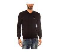 Armani Jeans - Pull Tricot Confortable - Homme - Pulls - Noir - Taille: S