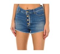 Armani Jeans - Shorts en Denim Bleu avec Ourlet Effiloché - Femme - Shorts - Bleu - Taille: W29