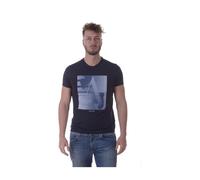 Armani Jeans - SweaT-shirt Décontracté avec Logo - Homme - Tops - Bleu - Taille: S