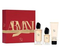 Armani sí eau parfum 100ml + leche corporal 75ml + eau parfum 15ml