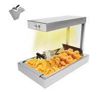 Armanyya Chauffe-frites électrique avec pelle 56 x 33 x 46,5 cm Puissance 750 W Température max. 80 °C Acier inoxydable Commande One Touch Chauffe-plats Chauffe-plats
