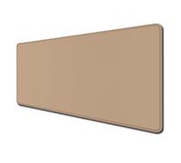 Armanza Grand tapis de souris de jeu, beige, long tapis de souris pour bureau, clavier et base antidérapante, pour ordinateur portable, bureau, maison, 80 x 30 cm
