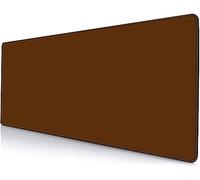 Armanza Grand tapis de souris de jeu XL étendu avec base en caoutchouc antidérapant, pour le travail, les jeux, le bureau, la maison, 80 x 30 cm, marron
