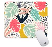 Armanza Square Mouse Padt Tropical Plants Personnalises Mat de souris personnalises personnalises conception de tapis de souris de souris lavable
