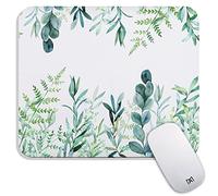 Armanza Tapis de souris carré en herbe verte, design personnalisé de qualité supérieure, tapis de souris lavable en tissu lycra, base en caoutchouc antidérapant pour souris sans fil
