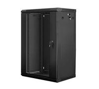 ARMARIO Mural LANBERG 22U 19P 600X450X1082MM ACCESORIOS MONTAJE Negro WF01-6422-10B