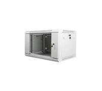 Armario Rack de Pared Lanberg WF01-6406-10S 6U 600x450x379mm Acero Gris IP20 60kg Cristal Templado