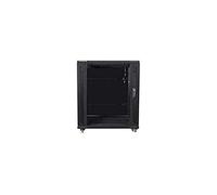 ARMARIO Rack LANBERG FF01-6622-12B (22U, 19'', 1160 MM / 600MM / 600 MM, Standing, Glass, 800 KG, Black Color)