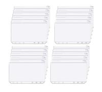 Armastuse 20 Pièces Poches Pour Classeurs A5, 6 Trous Classeur Sac En Plastique Avec Fermeture À Glissière, Transparent Imperméable À Glissière Sac À Feuilles Meubles Pour Documents