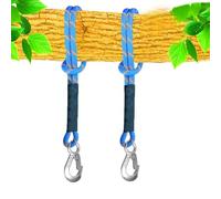 Armastuse Corde de Hamac, 2 pcs Sangles de Hamac,50 cm Arbre Suspension Materiel Fauteuil Suspendu Fixation Kit, Bleu
