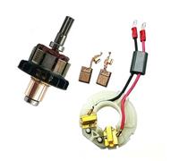 Armature 619372-8 avec porte-balais 638895-7 et balai carbone CB440 pour outils électriques Bosch BTD140, DTD146, BTD142