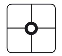 Armature Abat-Jour Carré Avec Bague 25 Cm