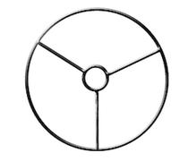 Armature Abat-Jour Cercle Avec Bague Ø 25 Cm