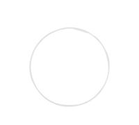 Armature abat-jour cercle Rilsan Diamètre 30 cm blanc