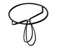 GRAINE CREATIVE Armature Abat-Jour Clip Ampoule Ø 7cm (E27) Métal Ronde Cuivre Brown Uni Lampshade Lampshade holder Abat-jour pour lampe de chevet, Abat-jour pour lampadaire