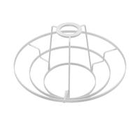 Armature de Lampe Suspendue à 3 Couches en Fer Trou 4, 2 Cm | Structure en Fil, Blanc, Style Vintage Élégant, pour Chambres et Salles à Manger