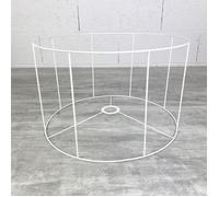 Armature Ronde blanche Haut. 25 cm et Diam. 40 cm, Douille E27, 38mm pour Abat-jour - Unique