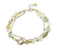 Armband Bracelet de fortune Feng Shui Bracelet de jade en cristal blanc Bracelet à quartz avec perles chanceuses Bonne chance pour les femmes Bracelet de méditation Reiki Talisma