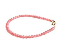 Armband Bracelet Feng Shui Bracelet en rhodonite Bracelet avec perles de 3,5 mm avec chaîne Bracelet en cristal Attire romantisme mariage Bracelet Chakra Bracelet réglable Amulette d'amour