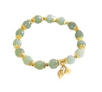 Armband Für Veret Böse Augen Türkis-Perlen-Armbänder -Armband Zwei Generationen Huanlong-Armband Yoga-Armband -Armband Blaues Edelstein-Armband Stern-Naturstein-Armband Damenuhr Mit (Green, One Size)