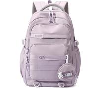 Armbq Sac à dos esthétique pour filles - Sac à dos d'école pour adolescentes - Sac à dos d'école primaire, violet, Classique