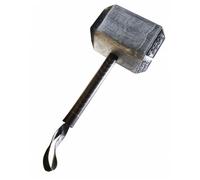 Arme à coussin - THOR - Marteau Mjölnir - 42 cm - Argent, Marron - Cosplay adulte