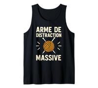 Arme de Distraction Massive Humour Tricot Drôle Femme Addict Débardeur