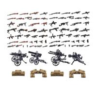 Arme Militaire Bloc de Construction pour Figurines, Kit de Construction de d'armes de l'armée sur Mesure pour Mini Figurines (#1)