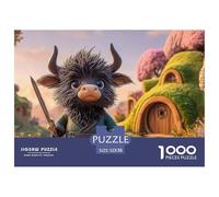 Armed Cute Little Zodiac 1000 Pcs Carton Premium Coffret De Puzzles Fantasy Village Stimulant Et Éducatif Jeu Créatif Puzzles As Birthday Gifts 52x38cm/1000pcs