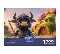 Armed Cute Little Zodiac 1000 Pièces Carton Premium Coffret De Puzzles Fantasy Village Stimulant Et Éducatif Jeu Familial Puzzles As Birthday Gifts 70x50cm/1000pcs