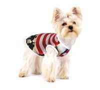 Armed Forces Day American Dog Shirts Pet Apparel Puppy T-Shirt Cotton Sleeveless Vest Soft and Breathable For Small Pet