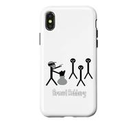 Armed Robber Stick Figure Man imprimée drôle Coque pour iPhone X/XS