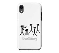 Armed Robber Stick Figure Man imprimée drôle Coque pour iPhone XR