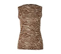 ARMEDANGELS Haut 'ZEBRA' beige / chocolat, Taille M