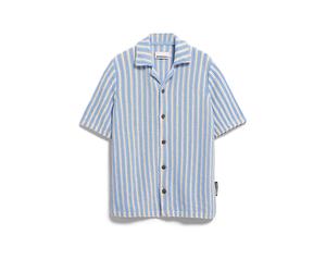 ARMEDANGELS Poloshirt bleu clair | L