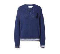 ARMEDANGELS - Women's Iconic Å College Knit Sweater - Pull - XS - tinted navy / oatmilk