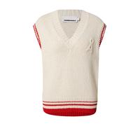 ARMEDANGELS - Women's Iconic Å College Knit Vest - Pull - XS - oatmilk / mars red