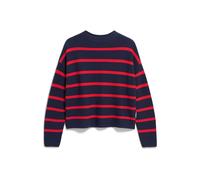 ARMEDANGELS Pull-over 'Merinaa' bleu marine / rouge, Taille S