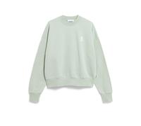 ARMEDANGELS Sweat-shirt 'Alizaa' vert pastel / blanc, Taille XXL