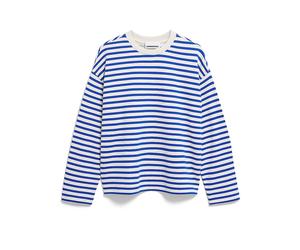 ARMEDANGELS Sweater Coupe Oversize FRANKAA STRIPES crème | XL