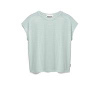 ARMEDANGELS - Women's Slub Jersey Stripe - T-shirt - L - oatmilk / foam