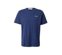 ARMEDANGELS T-Shirt 'MAARKOS' bleu foncé / blanc, Taille S