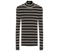 ARMEDANGELS - Women's Alaania Chiffron Stripes - Haut à manches longues - M - black / oatmilk
